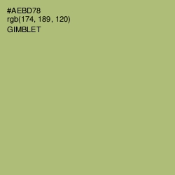 #AEBD78 - Gimblet Color Image