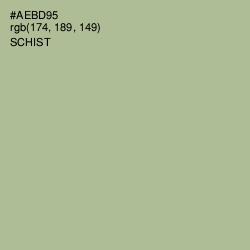 #AEBD95 - Schist Color Image