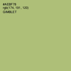 #AEBF78 - Gimblet Color Image