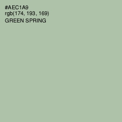 #AEC1A9 - Green Spring Color Image