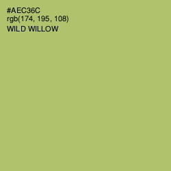#AEC36C - Wild Willow Color Image