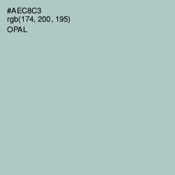 #AEC8C3 - Opal Color Image