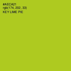 #AECA21 - Key Lime Pie Color Image