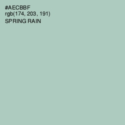 #AECBBF - Spring Rain Color Image