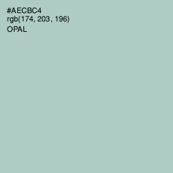 #AECBC4 - Opal Color Image