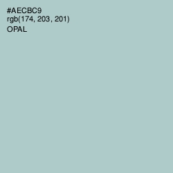 #AECBC9 - Opal Color Image