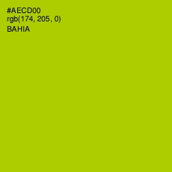 #AECD00 - Bahia Color Image