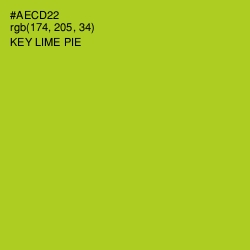 #AECD22 - Key Lime Pie Color Image