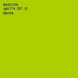 #AECF00 - Bahia Color Image