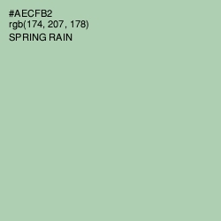 #AECFB2 - Spring Rain Color Image