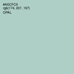 #AECFC5 - Opal Color Image