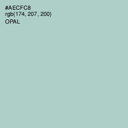 #AECFC8 - Opal Color Image