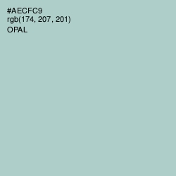 #AECFC9 - Opal Color Image