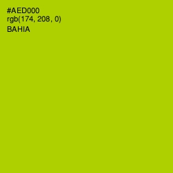 #AED000 - Bahia Color Image