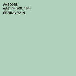 #AED0B8 - Spring Rain Color Image