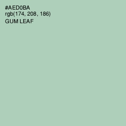 #AED0BA - Gum Leaf Color Image