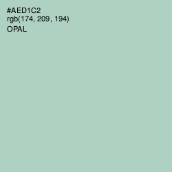 #AED1C2 - Opal Color Image