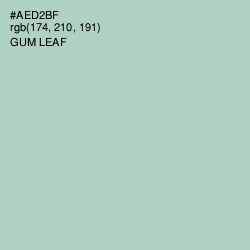 #AED2BF - Gum Leaf Color Image