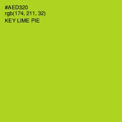 #AED320 - Key Lime Pie Color Image