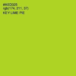 #AED325 - Key Lime Pie Color Image