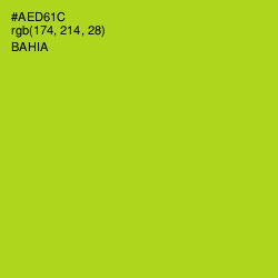 #AED61C - Bahia Color Image