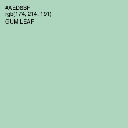 #AED6BF - Gum Leaf Color Image