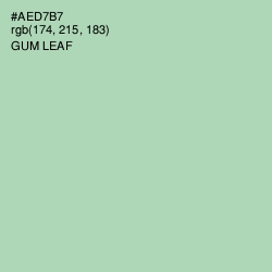 #AED7B7 - Gum Leaf Color Image