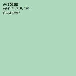 #AED8BE - Gum Leaf Color Image