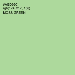 #AED99C - Moss Green Color Image