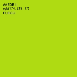 #AEDB11 - Fuego Color Image