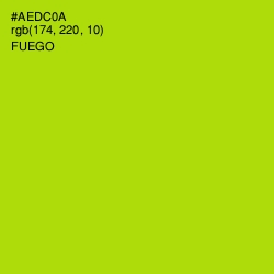 #AEDC0A - Fuego Color Image