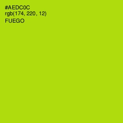 #AEDC0C - Fuego Color Image