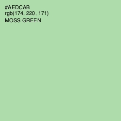 #AEDCAB - Moss Green Color Image
