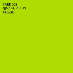 #AEDD02 - Fuego Color Image