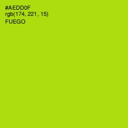 #AEDD0F - Fuego Color Image