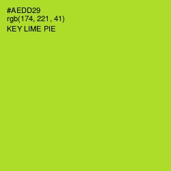 #AEDD29 - Key Lime Pie Color Image