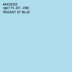 #AEDDEE - Regent St Blue Color Image
