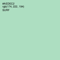 #AEDEC2 - Surf Color Image