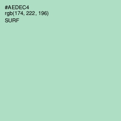 #AEDEC4 - Surf Color Image