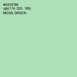 #AEDFB9 - Moss Green Color Image