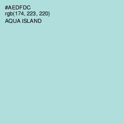 #AEDFDC - Aqua Island Color Image