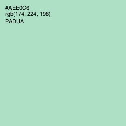 #AEE0C6 - Padua Color Image