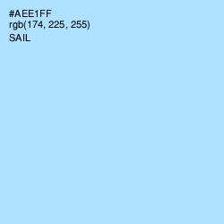 #AEE1FF - Sail Color Image