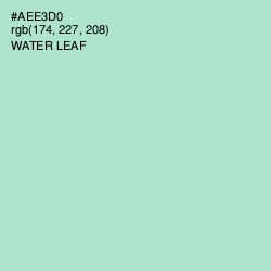 #AEE3D0 - Water Leaf Color Image