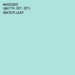 #AEE3DD - Water Leaf Color Image