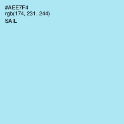 #AEE7F4 - Sail Color Image