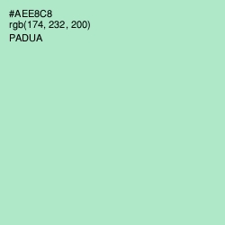 #AEE8C8 - Padua Color Image