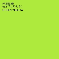 #AEE93D - Green Yellow Color Image