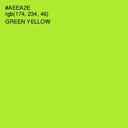 #AEEA2E - Green Yellow Color Image