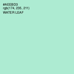 #AEEBD3 - Water Leaf Color Image